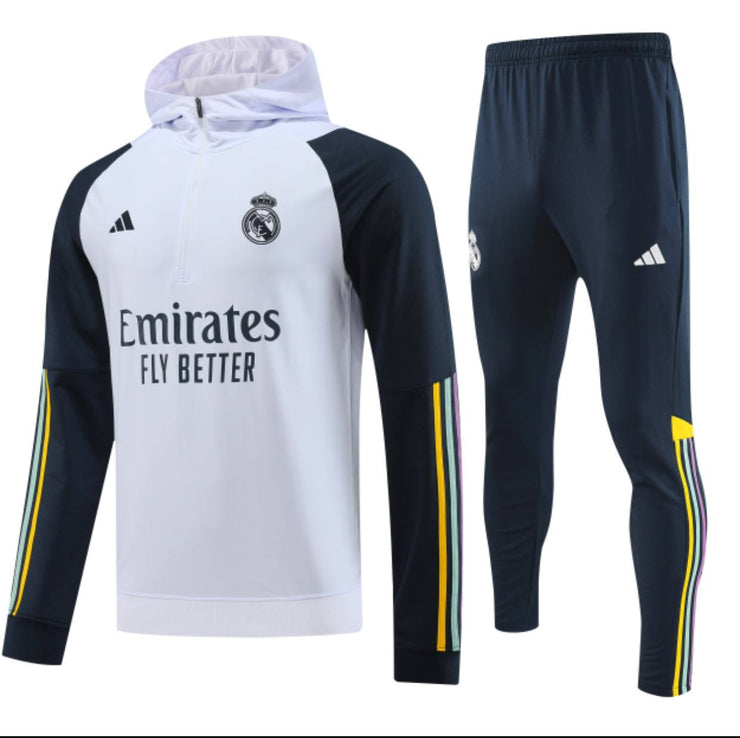 Tuta Real Madrid Zip Lunga