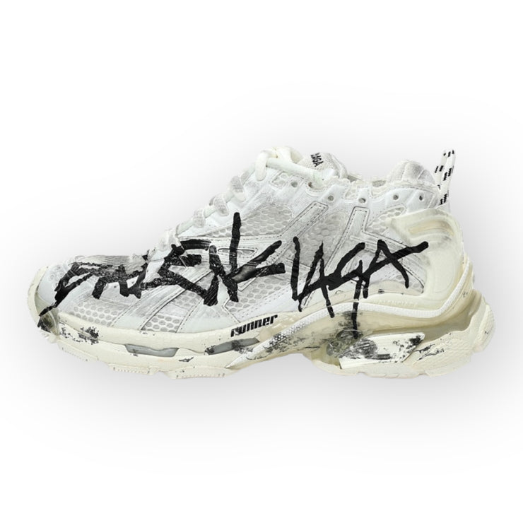 Runner Graffiti White/Black