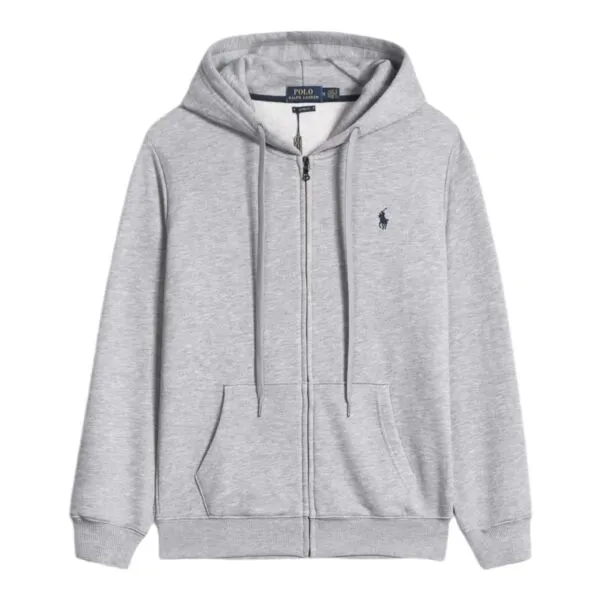 RALPH L Felpa Zip Grey