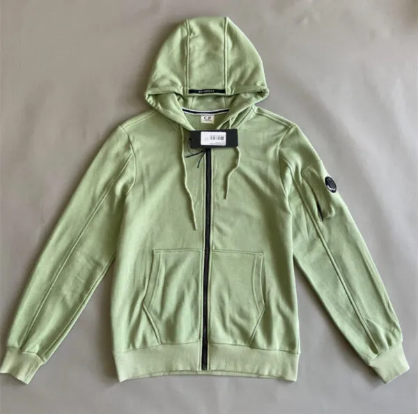 Felpa Zip C.P. Verde