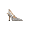 DECOLLETÈ SLINGBACK TOILE DE JOUY REVERSE GRIGIO - immagine 3