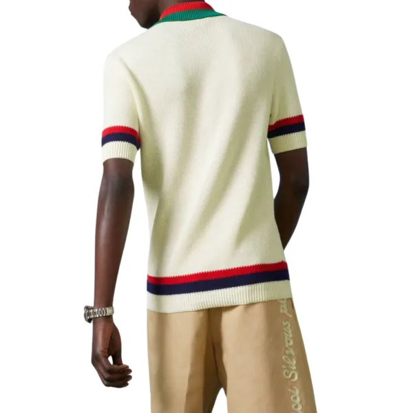 COTTON KNIT POLO SHIRT - immagine 3