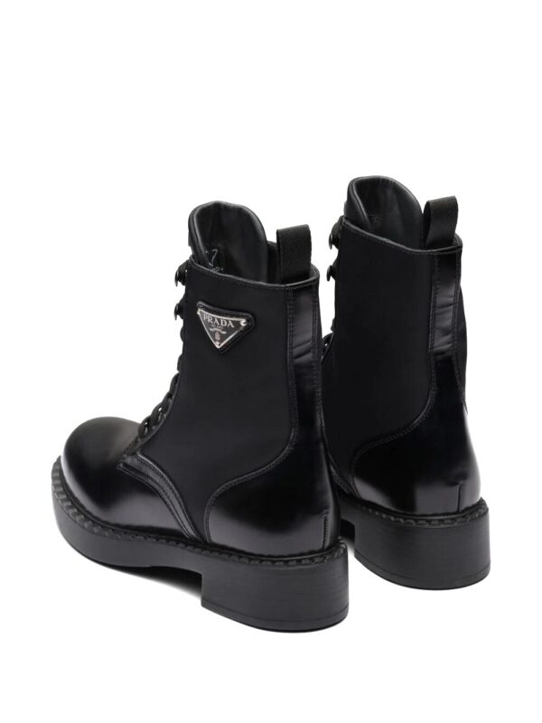 STIVALETTO IN PELLE SPAZZOLATA E RE-NYLON - immagine 4
