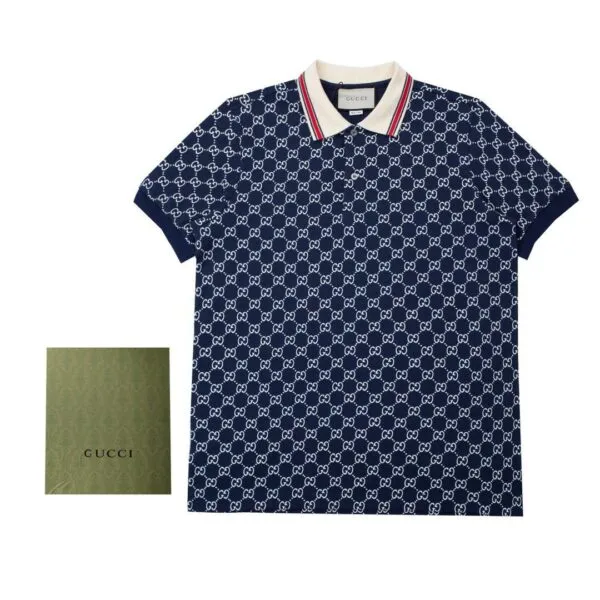 GG jersey jacquard polo shirt