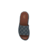 SANDALO SLIDER CON PLATEAU DENIM - immagine 3
