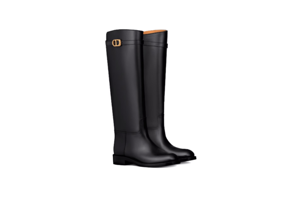 STIVALE EMPREINTE IN PELLE LISCIA NERA - immagine 4