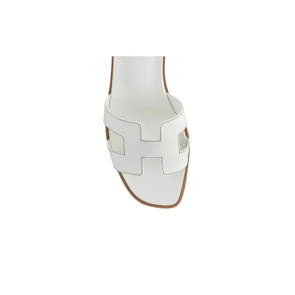 SANDALO ORAN BIANCO IN PELLE - immagine 5