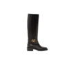 Sale STIVALI VLOGO MINI ORO IN PELLE NERA
