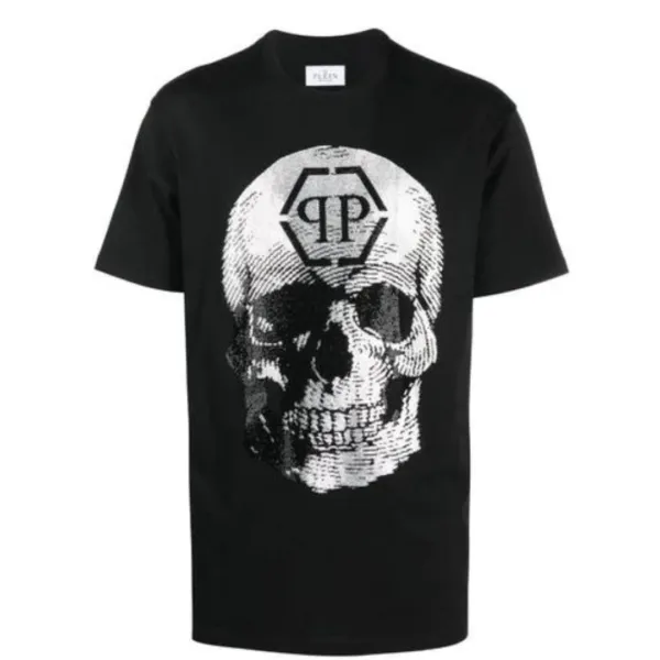 Round Neck Skull T-Shirt