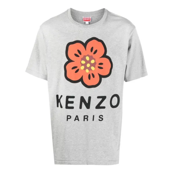 Gray Boke Flower T-Shirt
