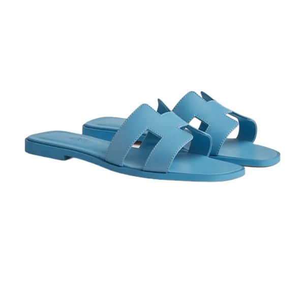 SANDALO ORAN IN PELLE BLEU CAMEO - immagine 3